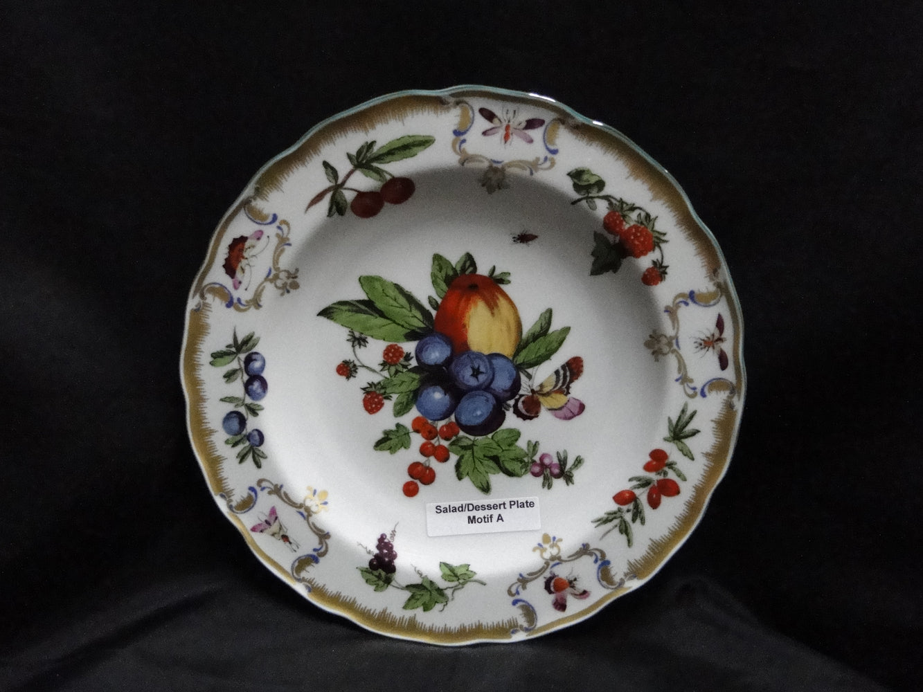 Mottahedeh Duke of Gloucester, Fruit: Salad / Dessert Plate (s), 8 1/4", Motif A