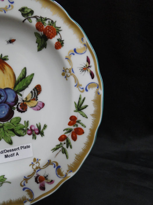 Mottahedeh Duke of Gloucester, Fruit: Salad / Dessert Plate (s), 8 1/4", Motif A