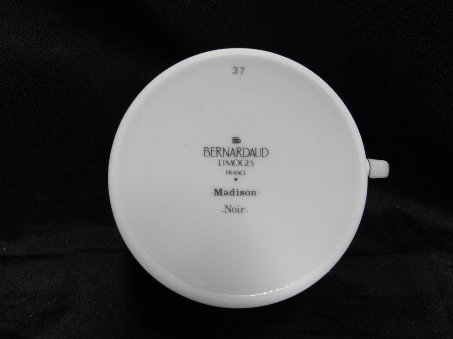 Bernardaud Madison Noir / Black: Cup & Saucer Set, 2 1/4" Tall