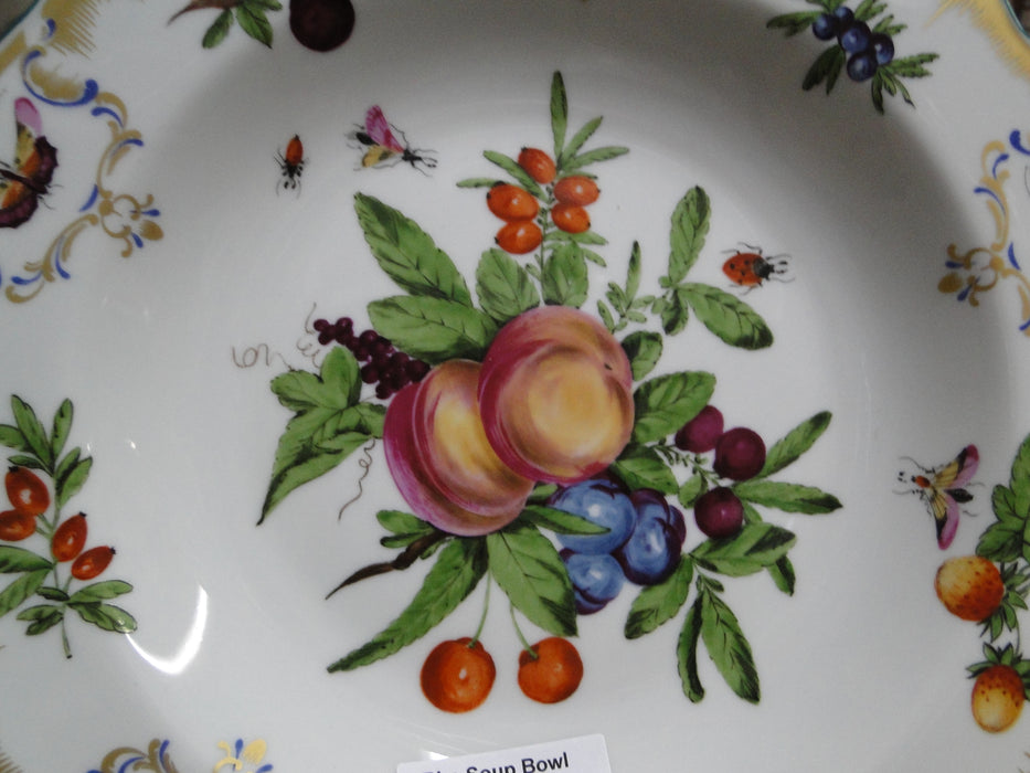 Mottahedeh Duke of Gloucester, Fruit: Rim Soup Bowl (s), 10 1/4", Motif D