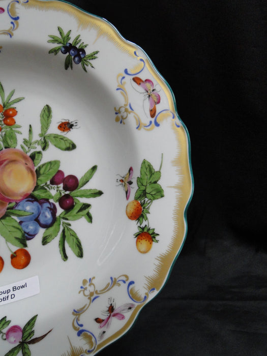 Mottahedeh Duke of Gloucester, Fruit: Rim Soup Bowl (s), 10 1/4", Motif D