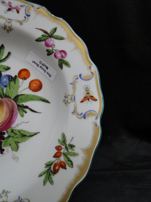 Mottahedeh Duke of Gloucester, Fruit: Rim Soup Bowl (s), 10 1/4", Motif D