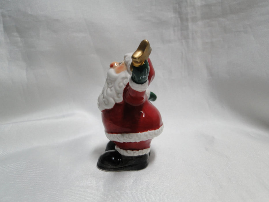 Fitz & Floyd Merry Christmas, Santa: Salt OR Pepper Shaker, 2 Holes, 3 1/4"