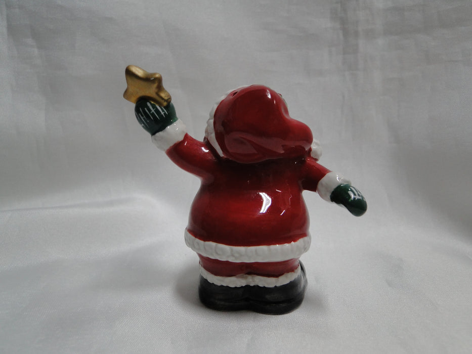 Fitz & Floyd Merry Christmas, Santa: Salt OR Pepper Shaker, 2 Holes, 3 1/4"