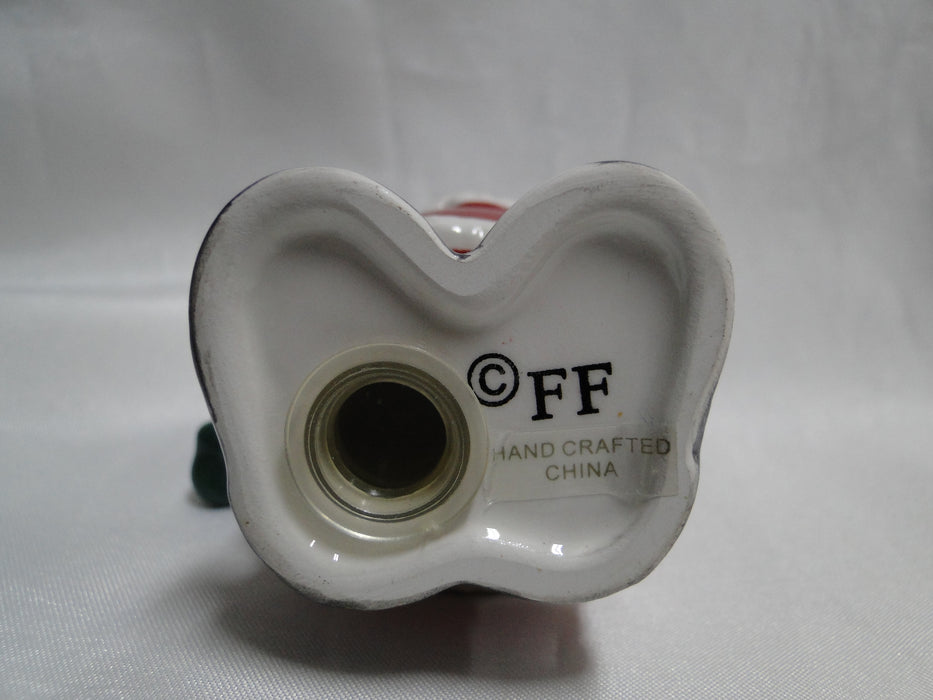 Fitz & Floyd Merry Christmas, Santa: Salt OR Pepper Shaker, 2 Holes, 3 1/4"