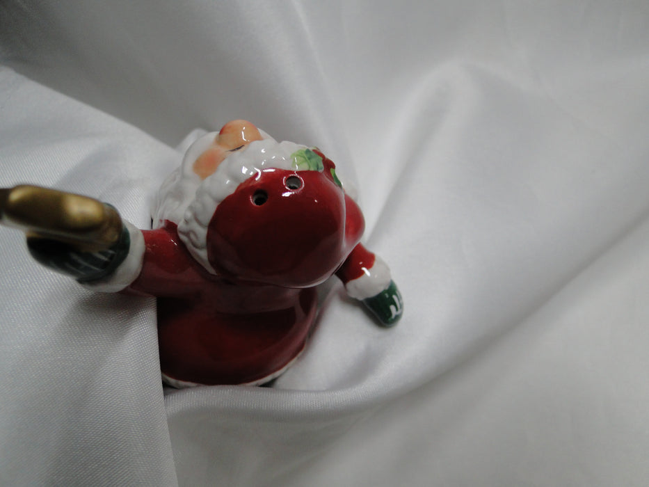 Fitz & Floyd Merry Christmas, Santa: Salt OR Pepper Shaker, 2 Holes, 3 1/4"