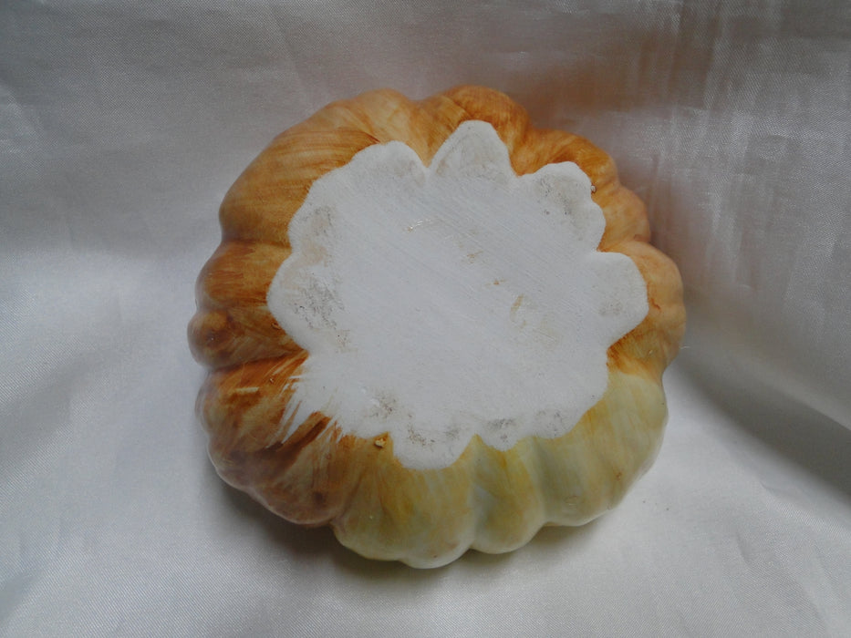 Ceramic Pumpkin Shape: Soup Bowl / Candy Dish w/ Lid, 14oz, As Is