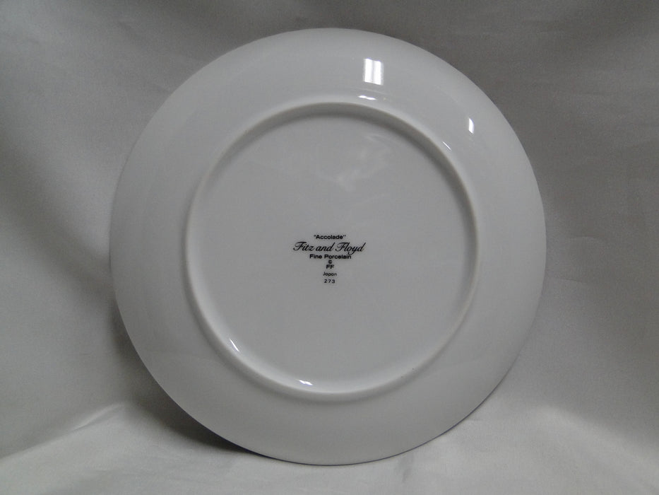 Fitz & Floyd Accolade, Yellow & Red on Black: Salad Plate (s), 7 1/2"
