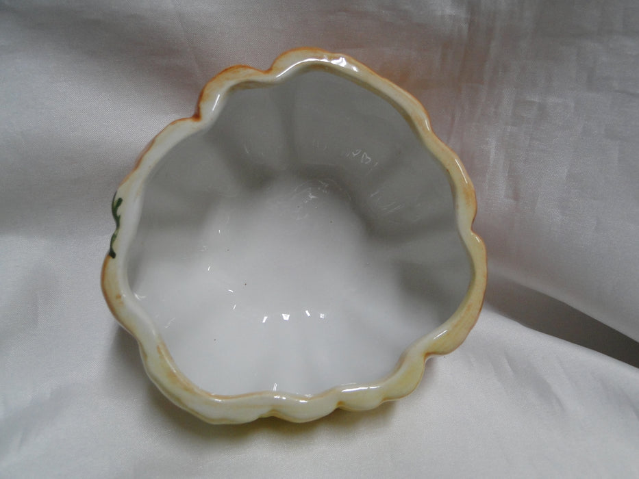 Ceramic Pumpkin Shape: Soup Bowl / Candy Dish w/ Lid, 14oz, As Is