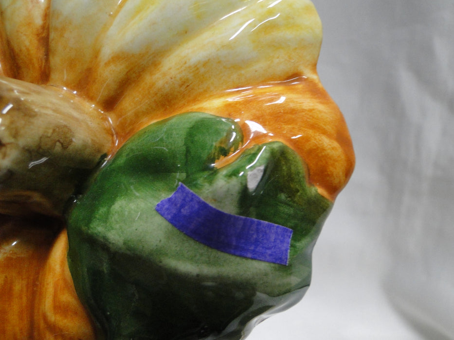 Ceramic Pumpkin Shape: Soup Bowl / Candy Dish w/ Lid, 14oz, As Is
