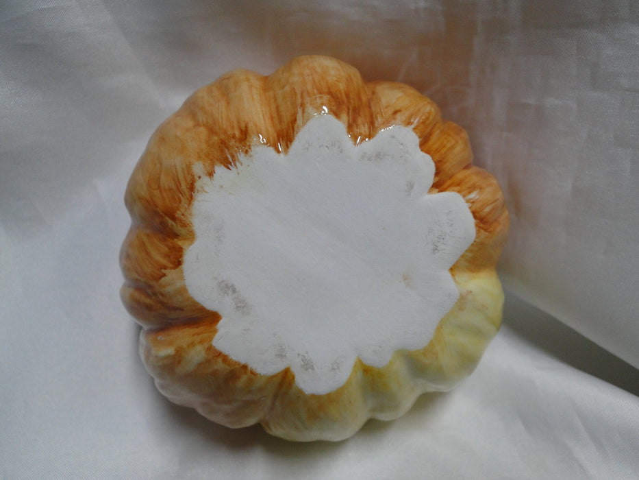 Ceramic Pumpkin Shape: Soup Bowl / Candy Dish w/ Lid, 14oz, As Is