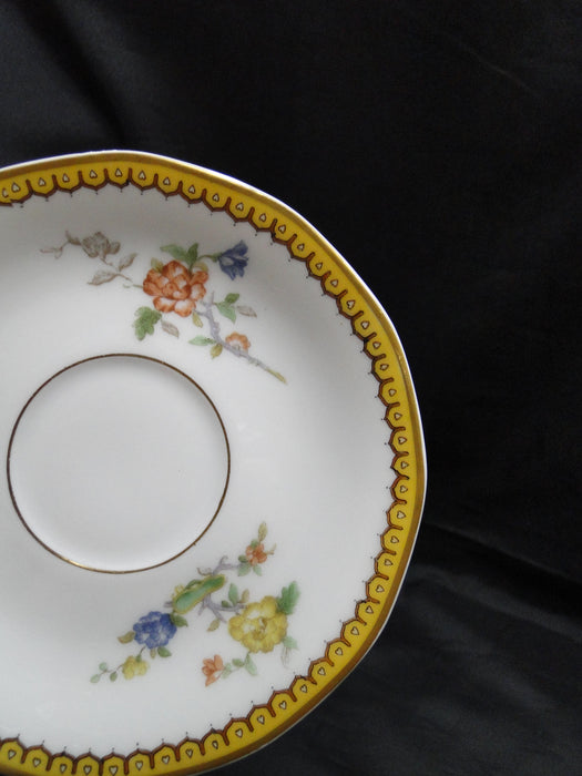 Haviland Eden, Birds & Flowers, Mustard Band: Cup & Saucer Set (s), 2"