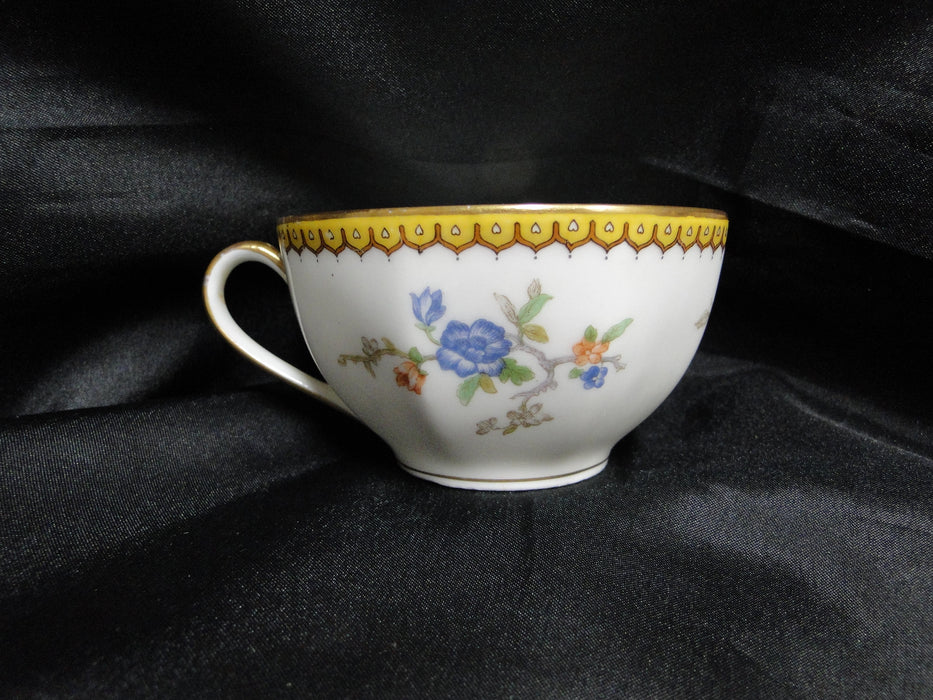 Haviland Eden, Birds & Flowers, Mustard Band: Cup & Saucer Set (s), 2"