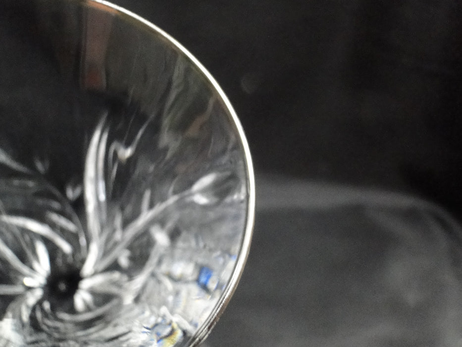 Cristal d'Arques Cassandra Platinum, Leaf Cuts: Champagne Flute (s), 8 5/8"