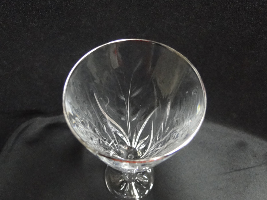 Cristal d'Arques Cassandra Platinum, Leaf Cuts: Champagne Flute (s), 8 5/8"