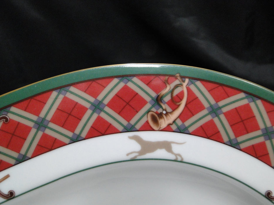 Noritake Royal Hunt, 3930, Plaid, Fruit, Animals: Oval Serving Platter, 15 7/8"