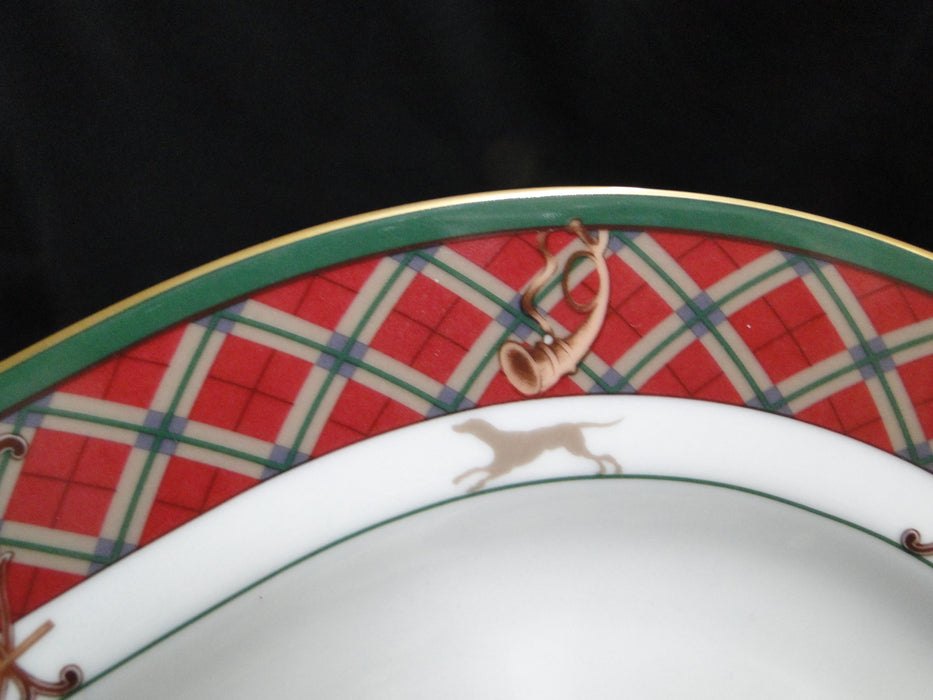 Noritake Royal Hunt, 3930, Plaid, Fruit, Animals: Oval Serving Platter, 13 3/4"