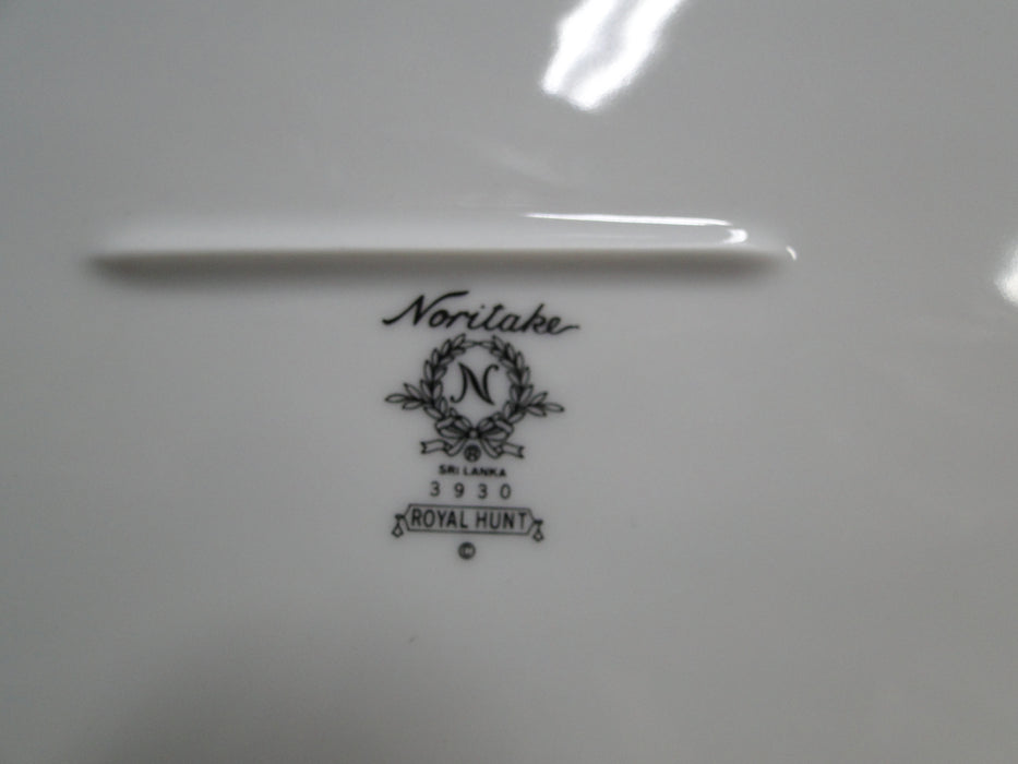 Noritake Royal Hunt, 3930, Plaid, Fruit, Animals: Oval Serving Platter, 13 3/4"