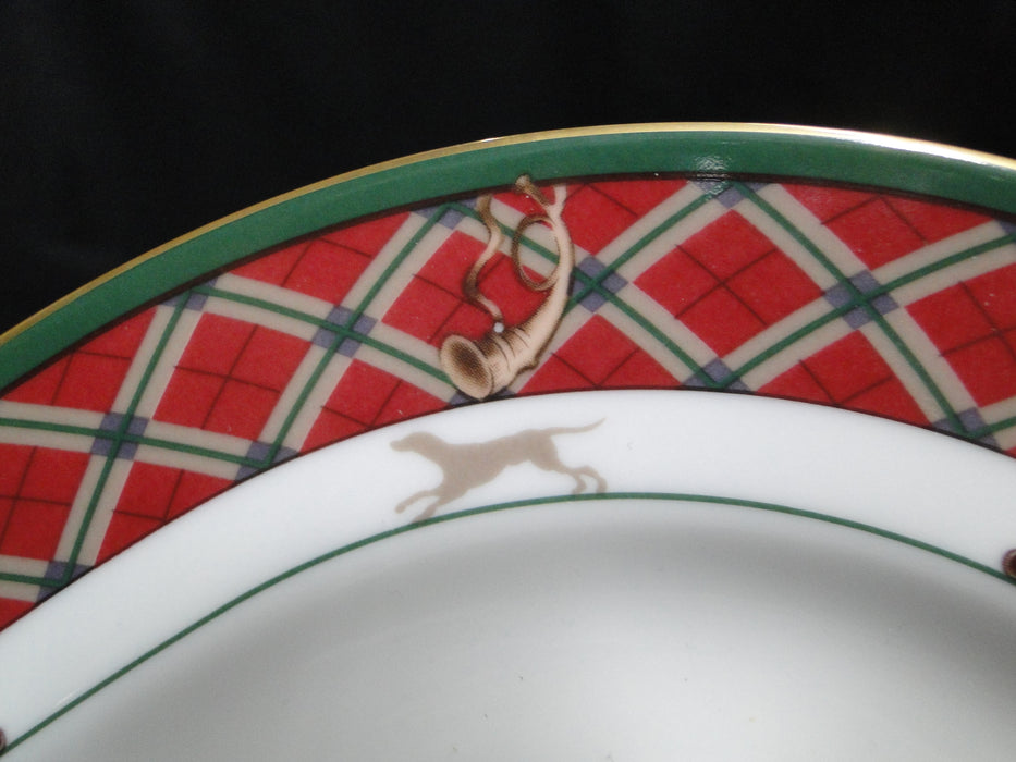 Noritake Royal Hunt, 3930, Plaid, Fruit, Animals: Oval Serving Platter, 12"