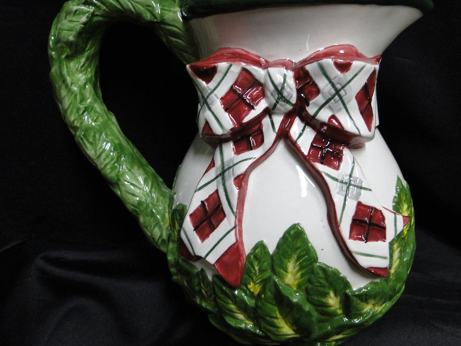 Noritake Royal Hunt, 3930, Plaid Bow: Fox Figurine Serving Pitcher, 7", As Is