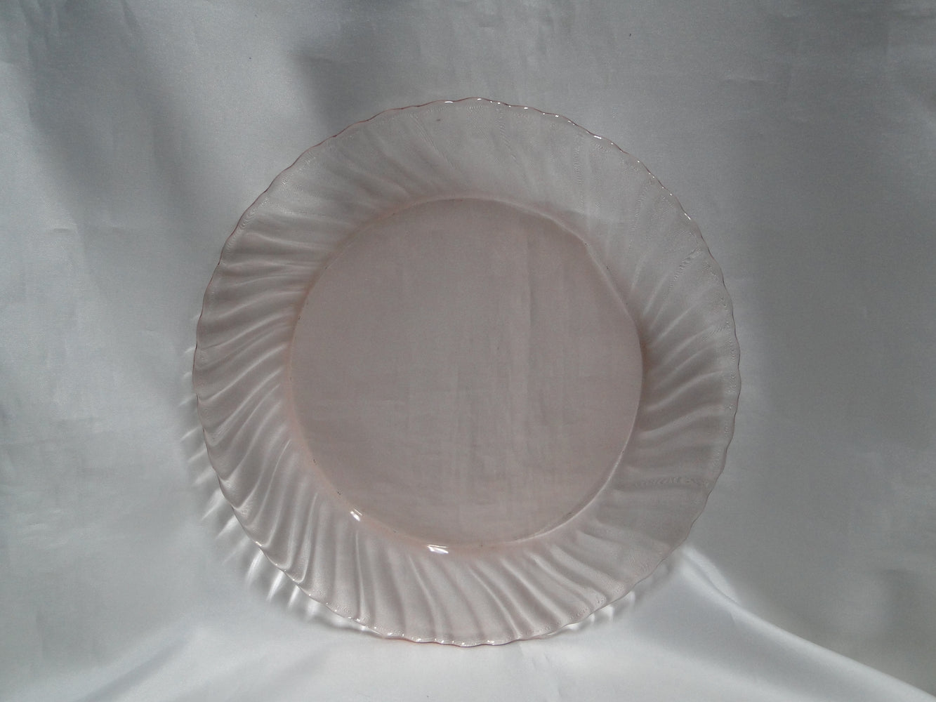 Cristal d'Arques Rosaline Pink, Swirled: Luncheon Plate (s), 8 3/4"