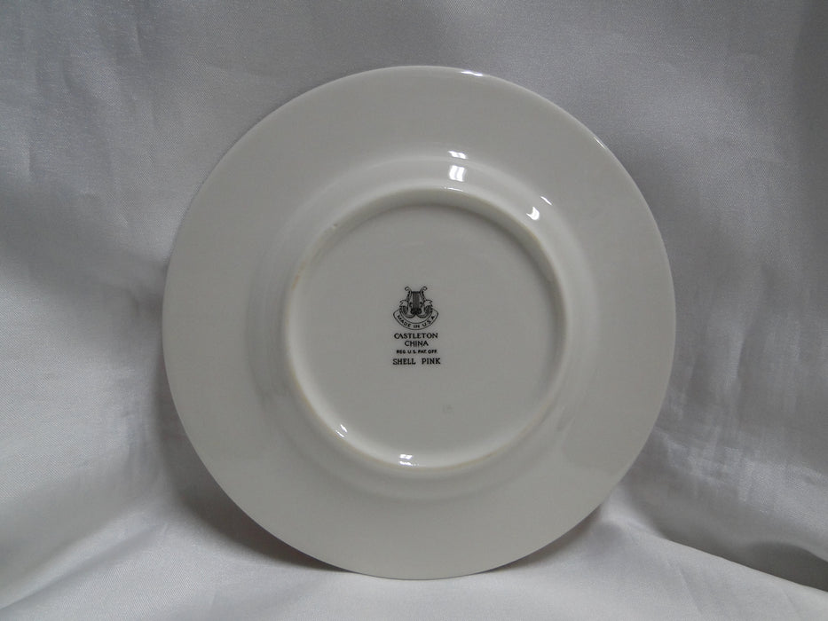 Castleton Shell Pink, Platinum Trim: Bread Plate (s), 6 1/4"