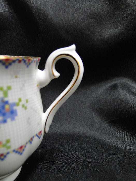 Royal Albert Petit Point, Floral Embroidery: Demi Cup & Saucer Set, Stains