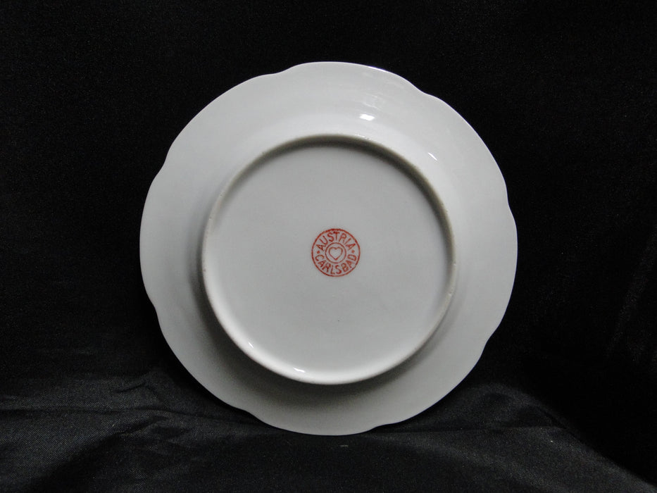 Carlsbad 3405, White w/ Gold Edge, Scalloped: Bread Plate, 6"