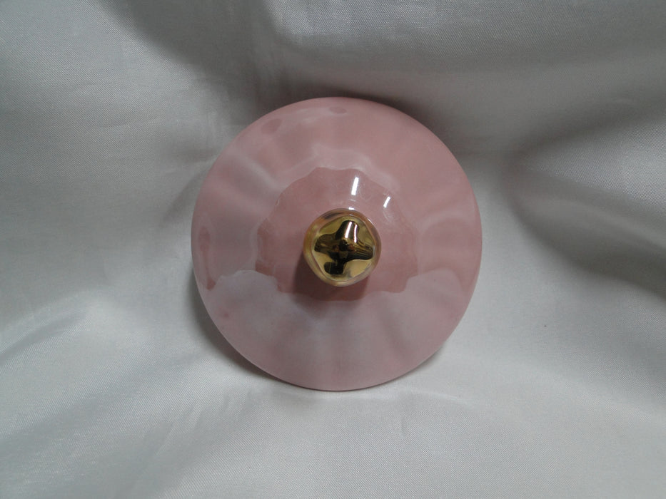 Grace's Teaware Pink w/ Gold Trim, Fluted: Teapot & Lid, 8"