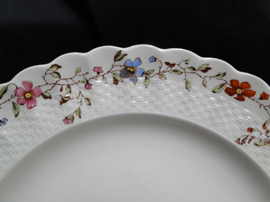 Spode Wicker Dale, Floral on Chelsea Wicker: Dinner Plate (s), 10 1/2", Nicks