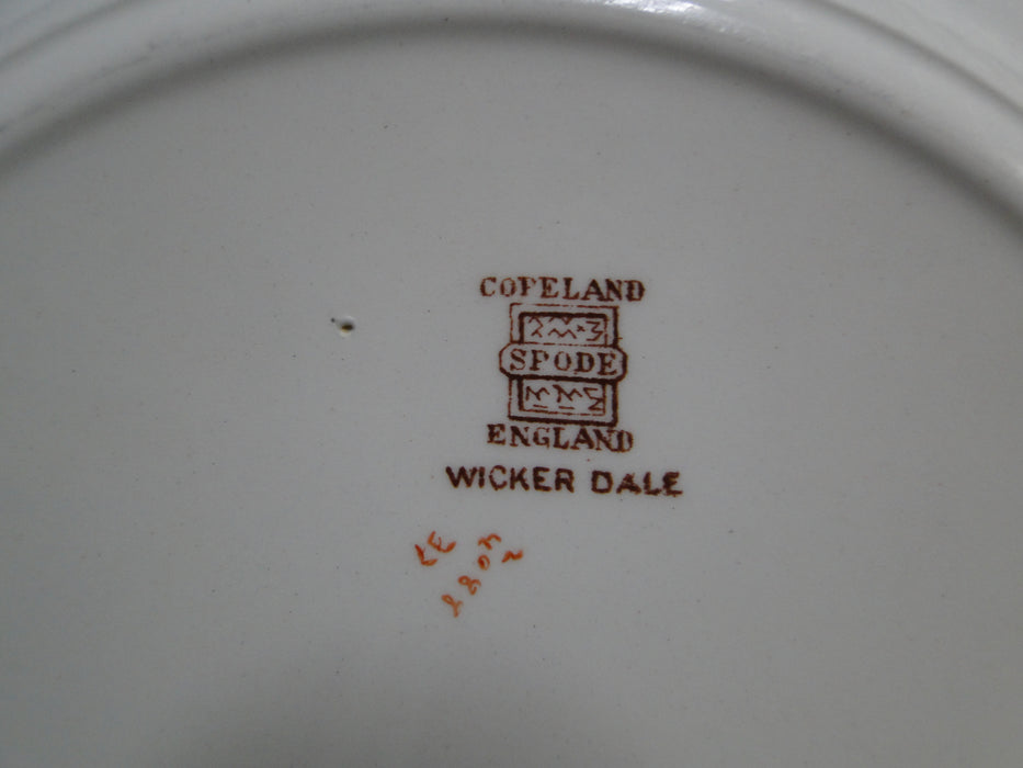 Spode Wicker Dale, Floral on Chelsea Wicker: Dinner Plate (s), 10 1/2", Nicks