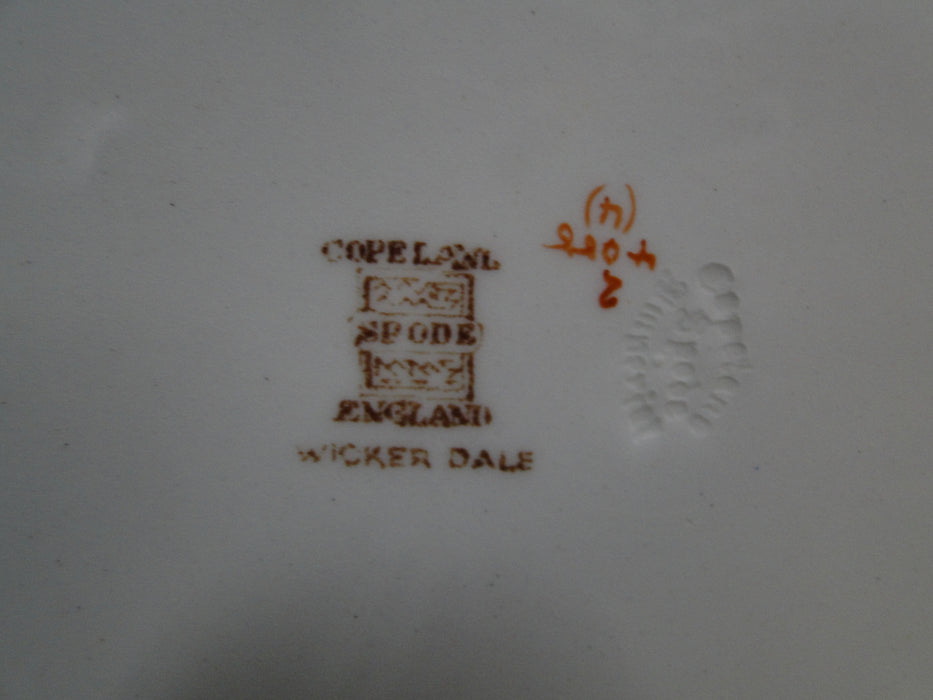Spode Wicker Dale, Floral on Chelsea Wicker: Dinner Plate (s), 10 1/2", Nicks