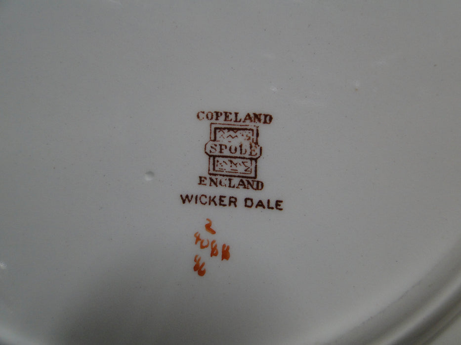 Spode Wicker Dale, Floral on Chelsea Wicker: Dinner Plate (s), 10 1/2", Nicks