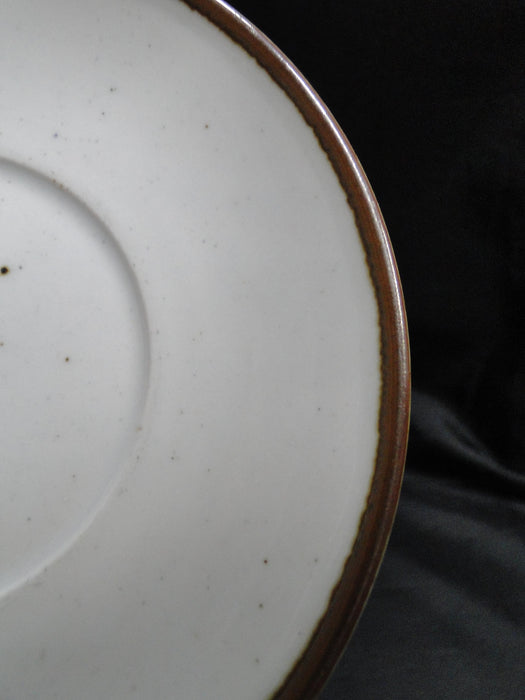 Dansk Brown Mist, Brown Trim, Speckles: 6 1/4 Saucer Only, Coupe Shape, As Is
