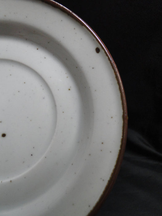 Dansk Brown Mist, Brown Trim, Speckles: 6 1/4 Saucer Only, Rim Shape, As Is
