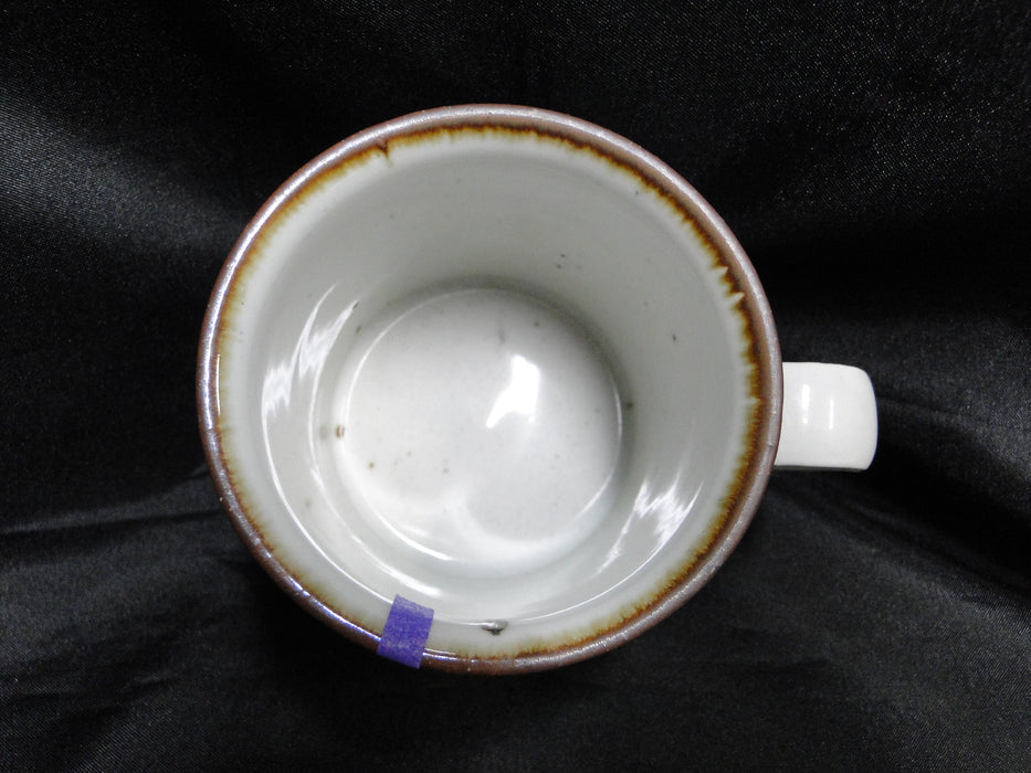 Dansk Brown Mist, Brown Trim, Speckles: Cup Only, 3", As Is