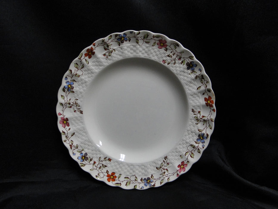 Spode Wicker Dale, Floral on Chelsea Wicker: Salad Plate (s), 8", Nicks
