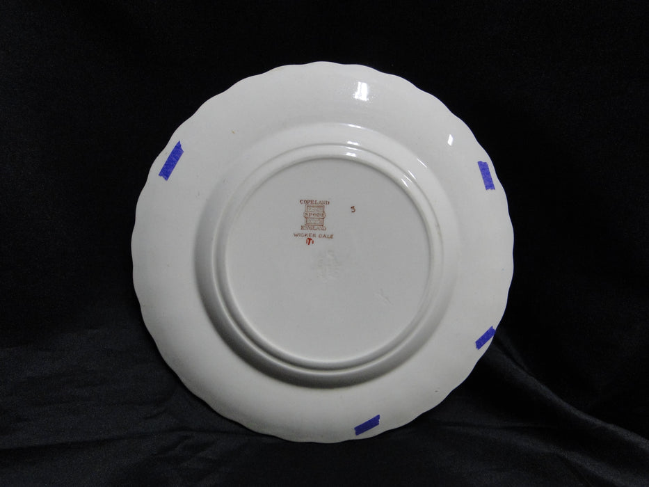 Spode Wicker Dale, Floral on Chelsea Wicker: Salad Plate (s), 8", Nicks