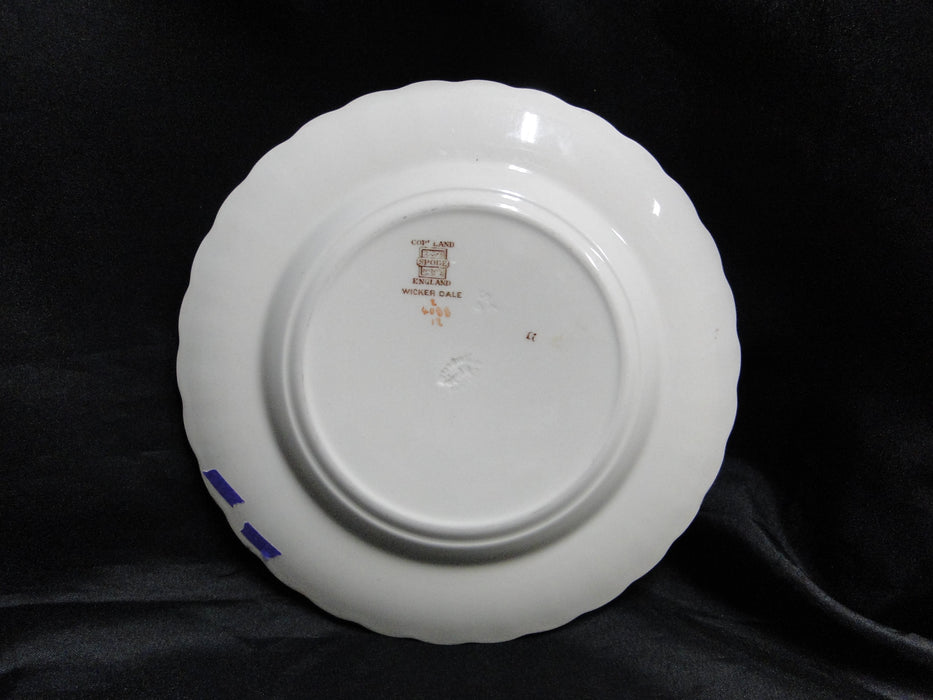 Spode Wicker Dale, Floral on Chelsea Wicker: Salad Plate (s), 8", Nicks