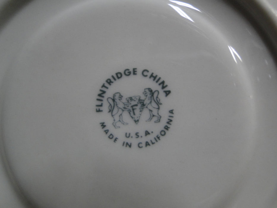 Flintridge Crissy Rose, Blue Flowers, Platinum Trim: 5 3/4" Saucer Only