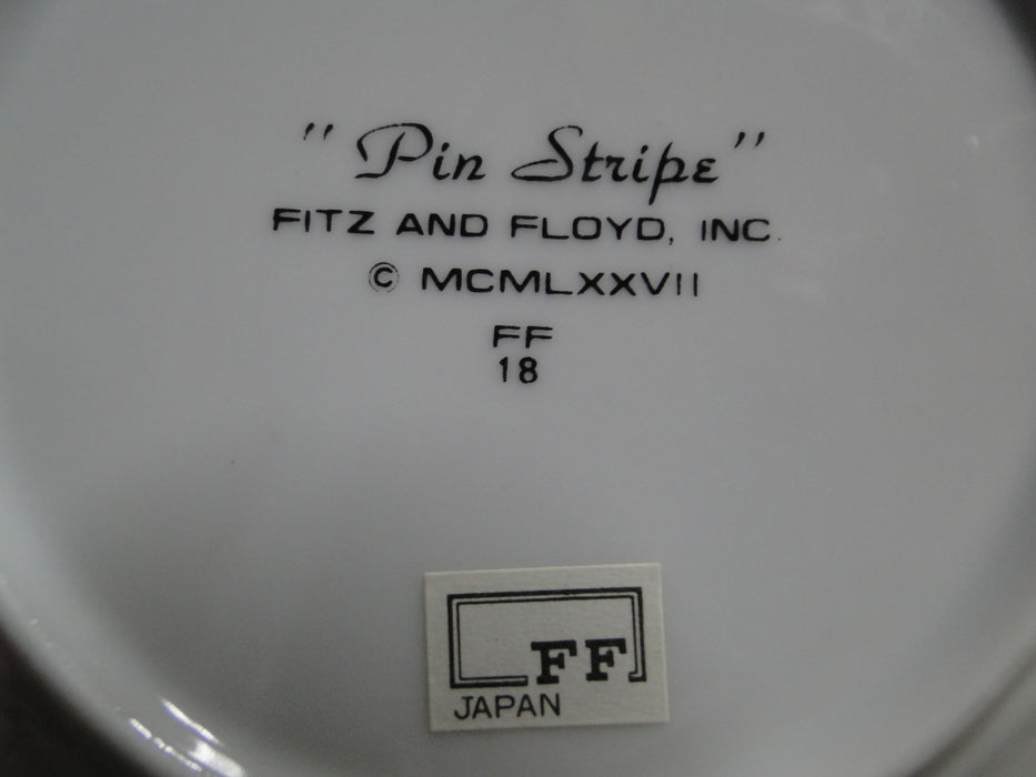 Fitz & Floyd Pin Stripe Blue: 5 3/4" Saucer Only, No Cup, As Is