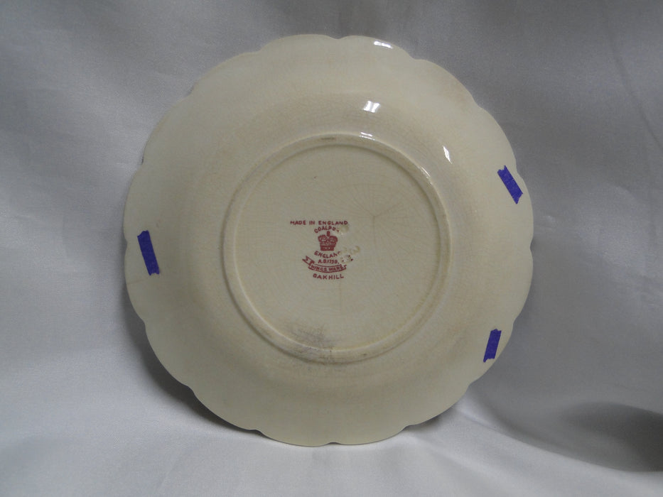 Coalport Oakhill Pink, Floral, Embossed Border: 6 5/8" Cream Soup Saucer, As Is