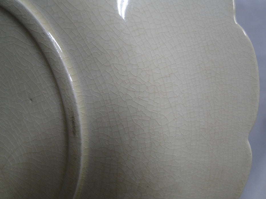 Coalport Oakhill Pink, Floral, Embossed Border: 6 5/8" Cream Soup Saucer, As Is