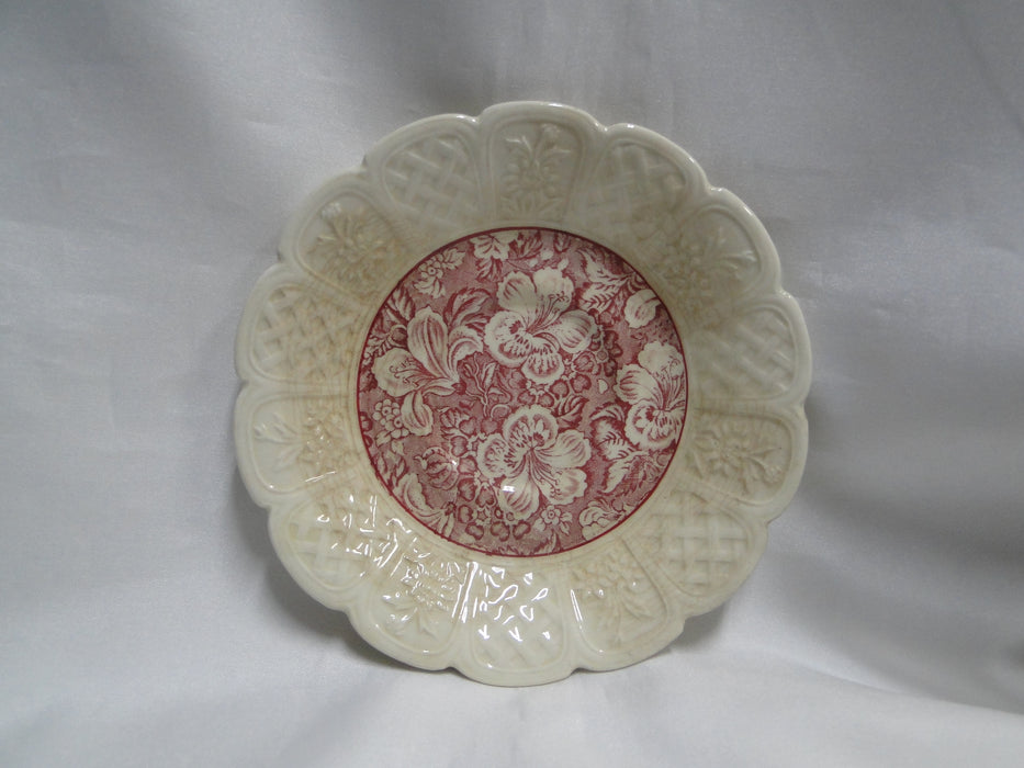 Coalport Oakhill Pink, Floral, Embossed Border: 5 3/4" Saucer, As Is