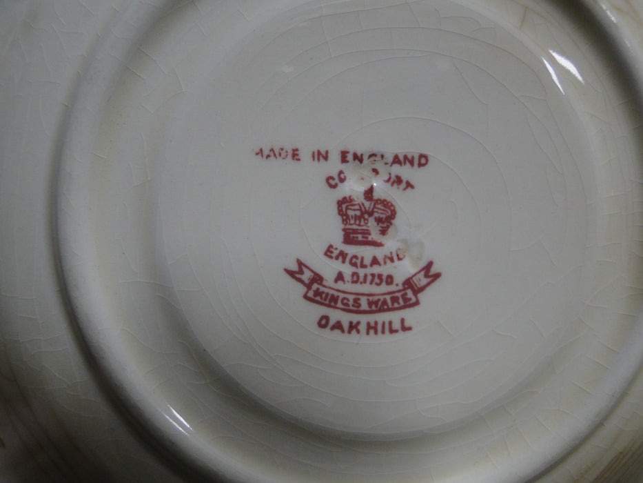 Coalport Oakhill Pink, Floral, Embossed Border: 5 3/4" Saucer, As Is