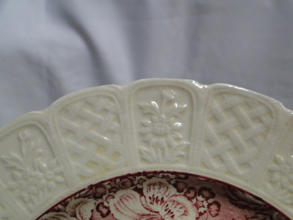 Coalport Oakhill Pink, Floral, Embossed Border: Salad Plate (s), 7 1/4", As Is