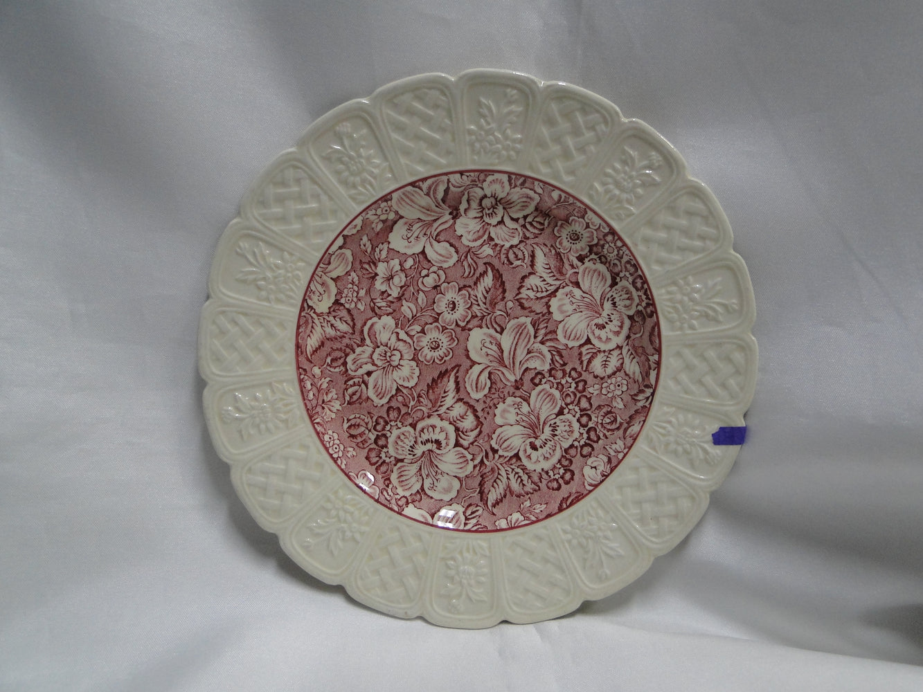 Coalport Oakhill Pink, Floral, Embossed Border: Salad Plate (s), 7 1/4", As Is