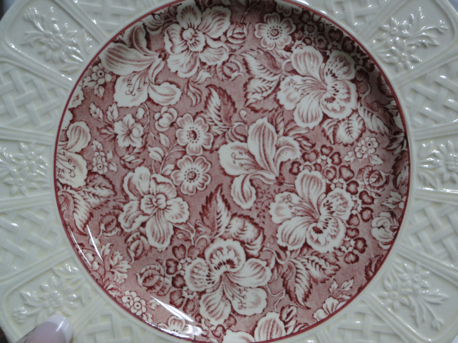 Coalport Oakhill Pink, Floral, Embossed Border: Salad Plate (s), 7 1/4", As Is