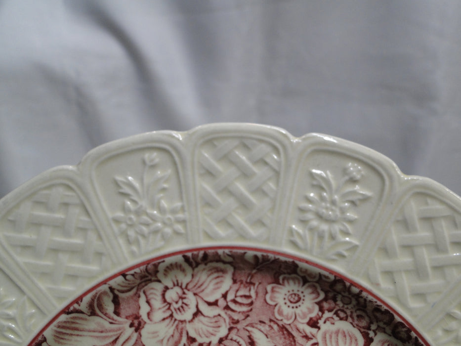 Coalport Oakhill Pink, Floral, Embossed Border: Salad Plate (s), 7 1/4", As Is