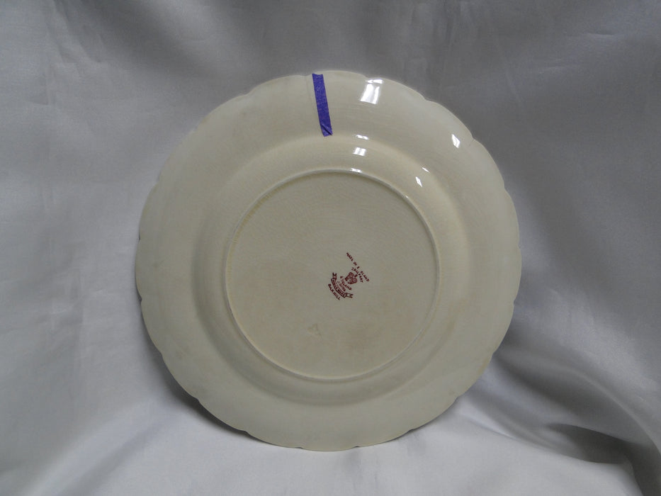 Coalport Oakhill Pink, Floral, Embossed Border: Luncheon Plate (s), 9 1/2" As Is
